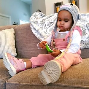 Soft Pink Toddler Overalls